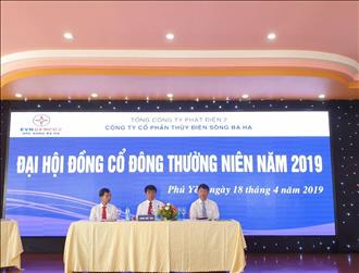 Công ty Cổ phần Thủy điện Sông Ba Hạ tổ chức thành công  Đại hội đồng cổ đông thường niên năm 2019