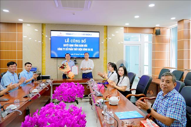 Công ty Cổ phần Thủy điện Sông Ba Hạ công bố Quyết định về công tác cán bộ 